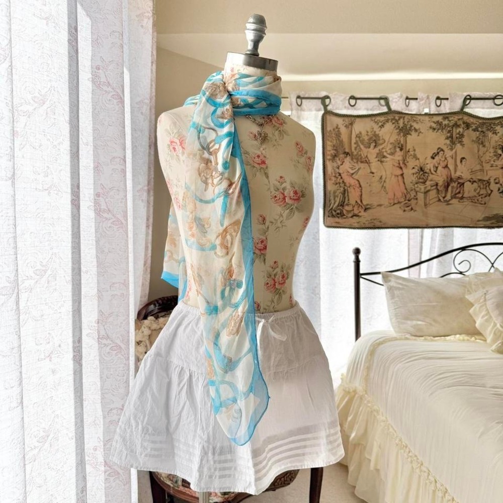 silk‎ blend scarf